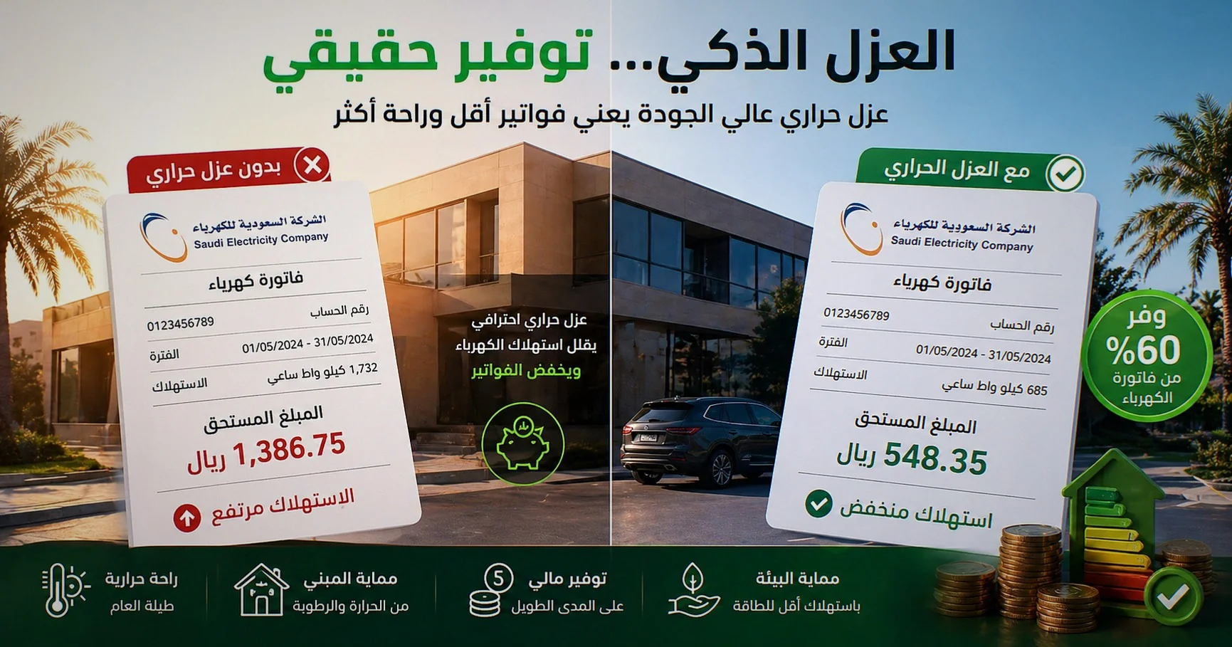 كيف توفر 40% من فاتورة الكهرباء بعزل النوافذ