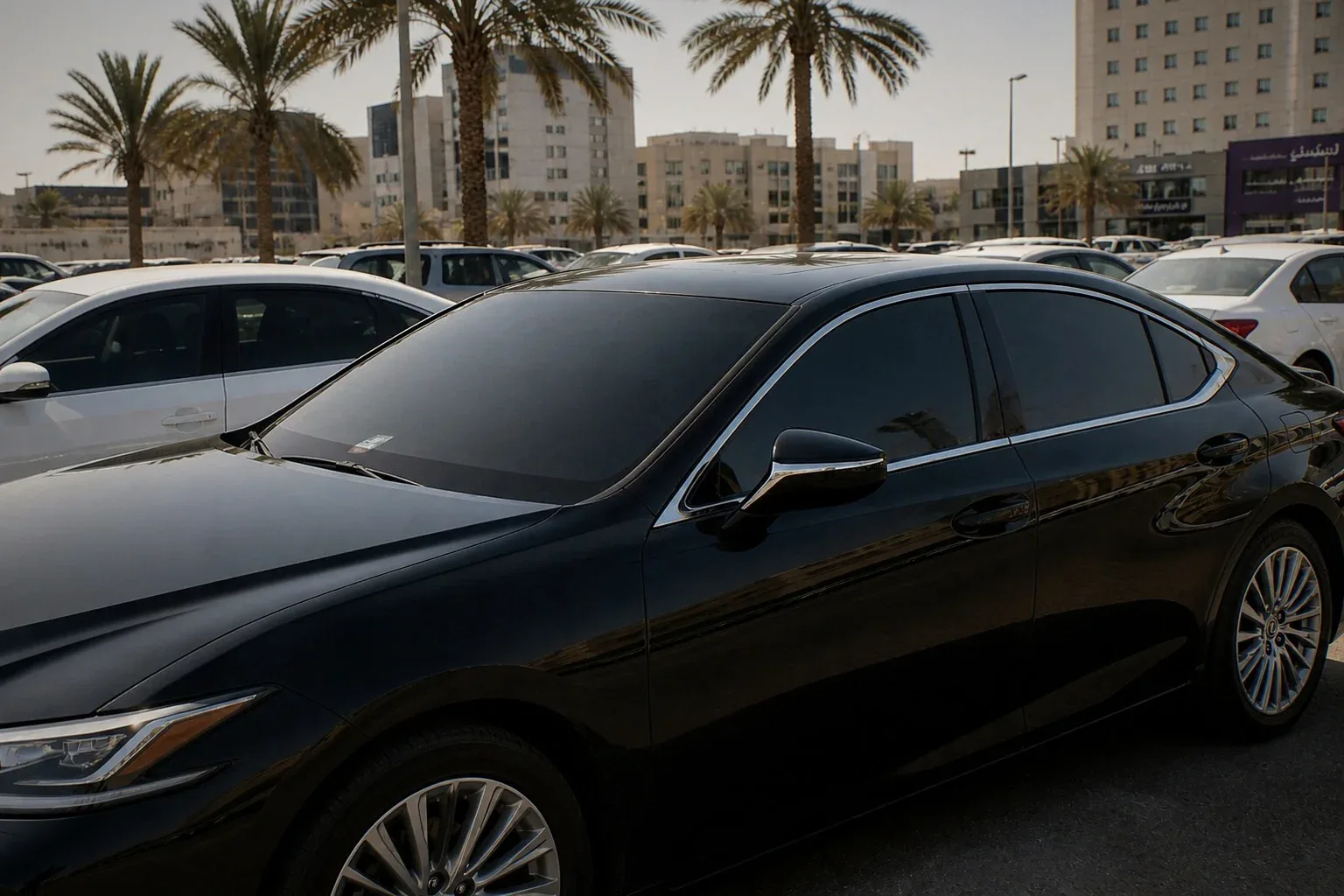 SUV after nano-ceramic tint — Result: 95% visibility with 99% UV protection and 98% heat block